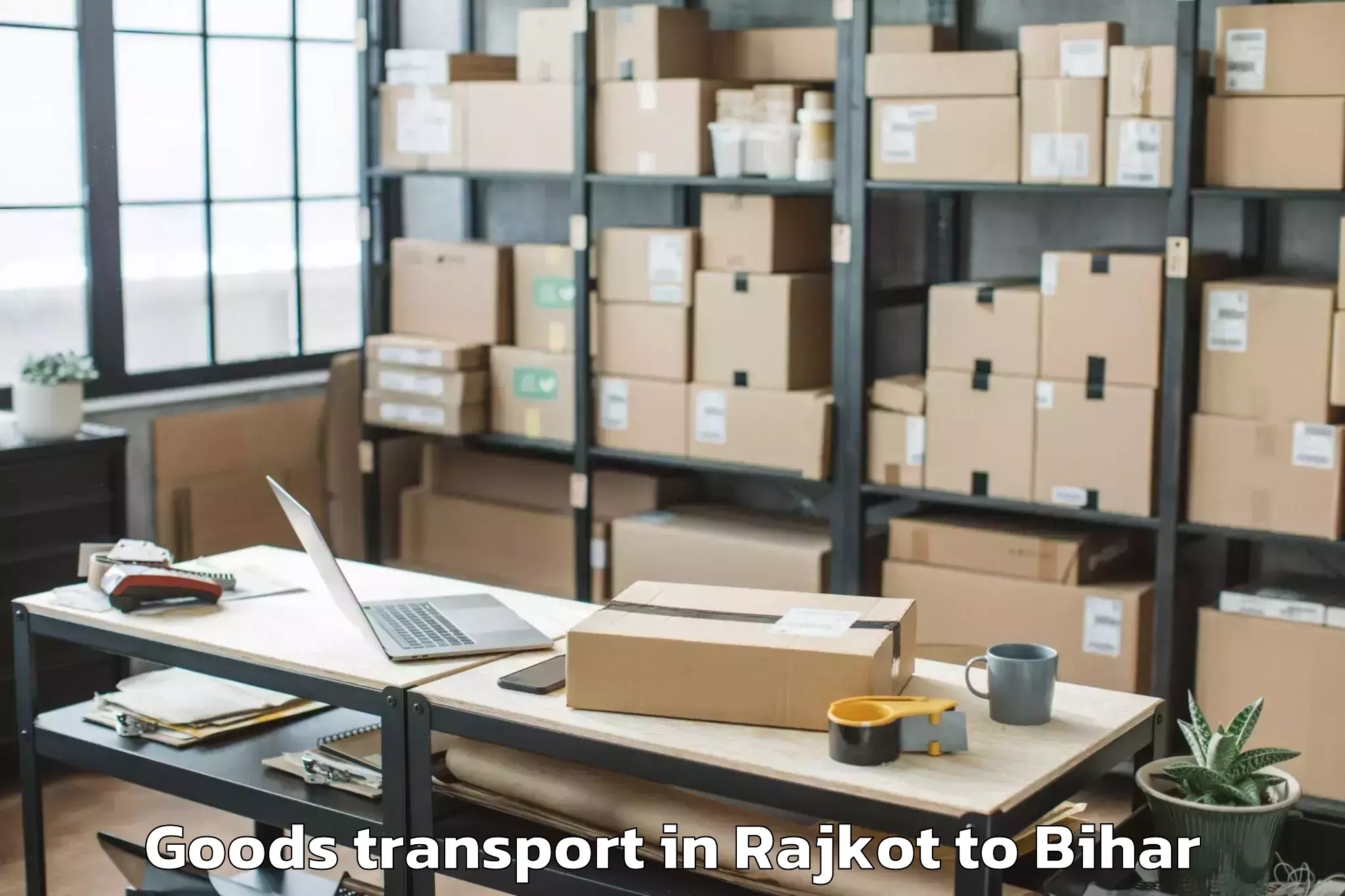 Reliable Rajkot to Sikandara Jamui Goods Transport